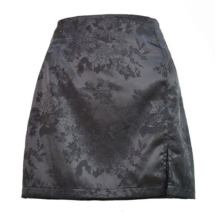 Missed Calls Satin Skirt - Vedlit