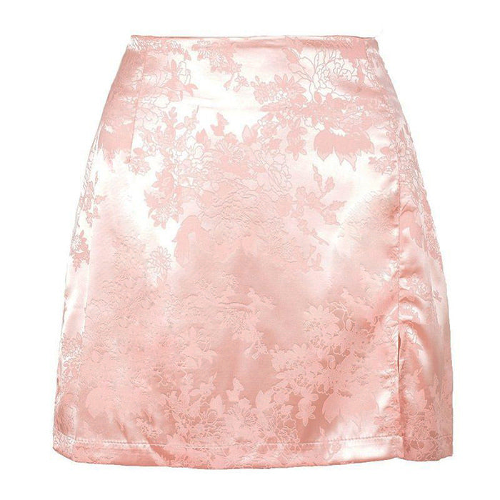 Missed Calls Satin Skirt - Vedlit