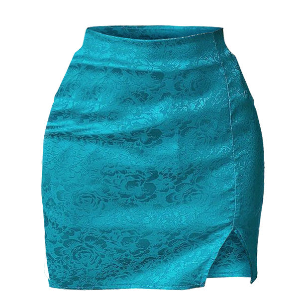 Missed Calls Satin Skirt - Vedlit