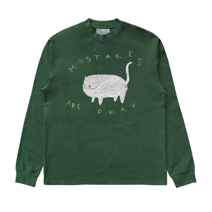 Mistakes Are Okay Fat Cat Sweatshirt - Vedlit
