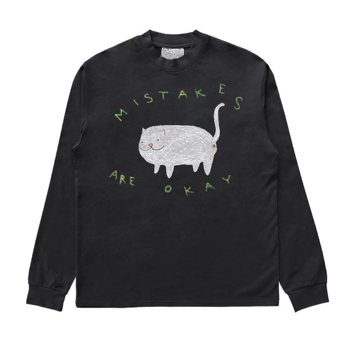 Mistakes Are Okay Fat Cat Sweatshirt - Vedlit