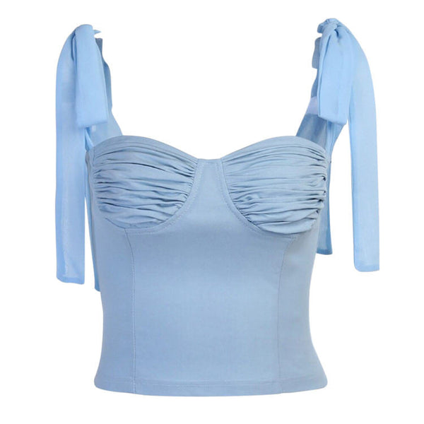 Morning In Paris Bow Tie Top - Vedlit