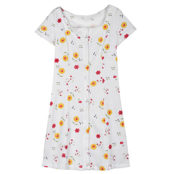 Naturecore Aesthetic Floral Dress - Vedlit