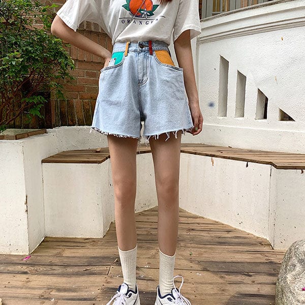 Artsy Denim Shorts - Vedlit