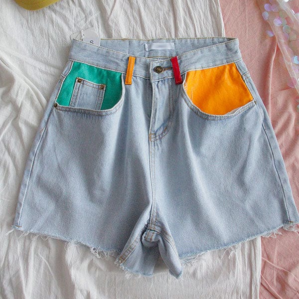Artsy Denim Shorts - Vedlit