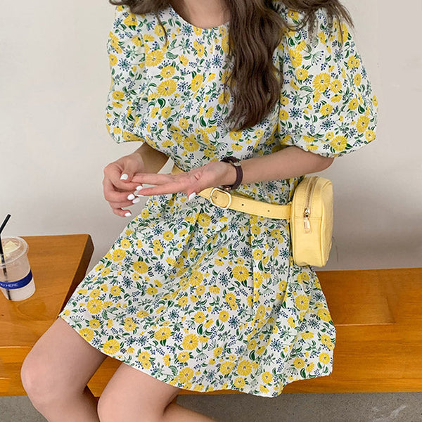 Floral Cottagecore Dress - Vedlit