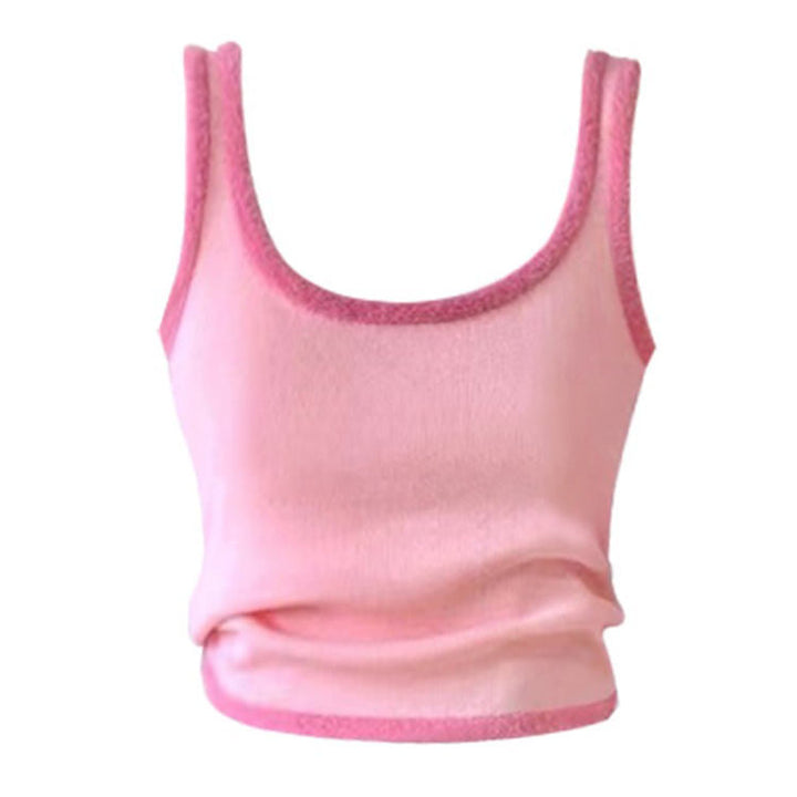 Y2K Aesthetic Baby Fur Top - Vedlit