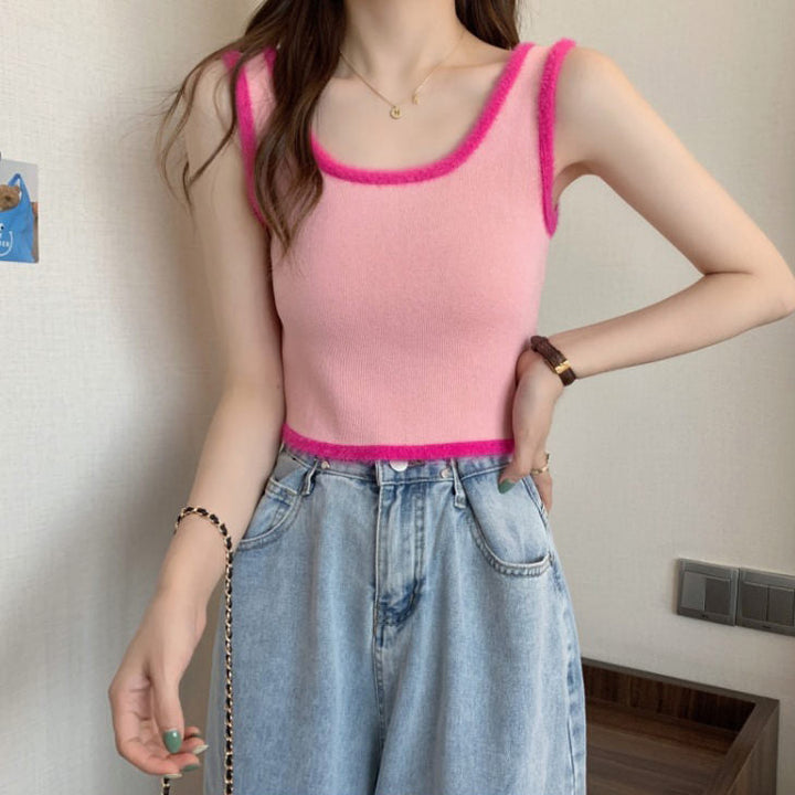 Y2K Aesthetic Baby Fur Top - Vedlit