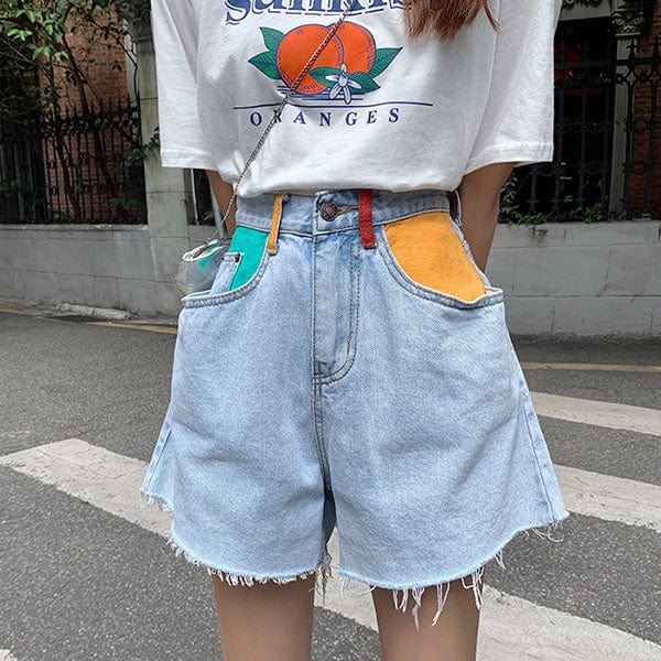 Artsy Denim Shorts - Vedlit
