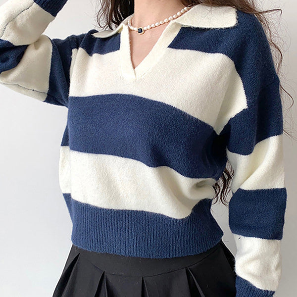 Old Money Striped Pullover - Vedlit
