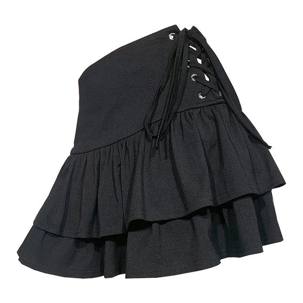 One And Only Lace Up Skirt - Vedlit