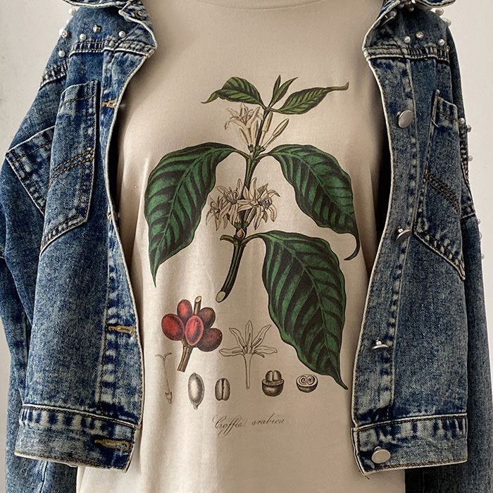 Oversized Botanical Tee - Vedlit