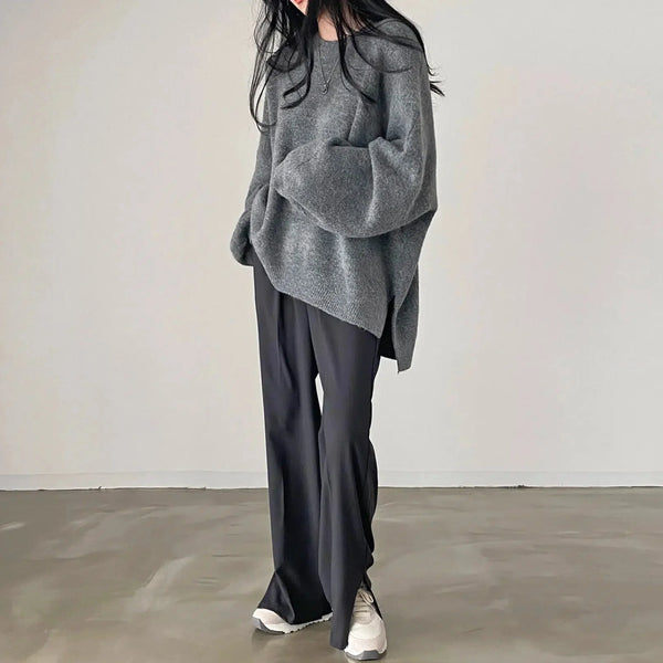 Oversized Knit Sweater - Vedlit