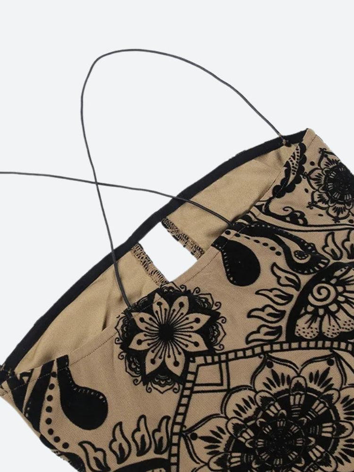 Paisley Cut Out Mini Dress - Vedlit