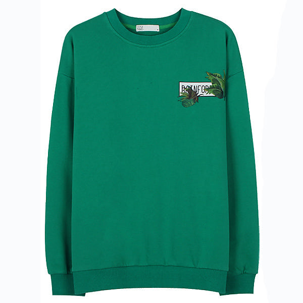 Palm Leaf Checker Sweatshirt - Vedlit