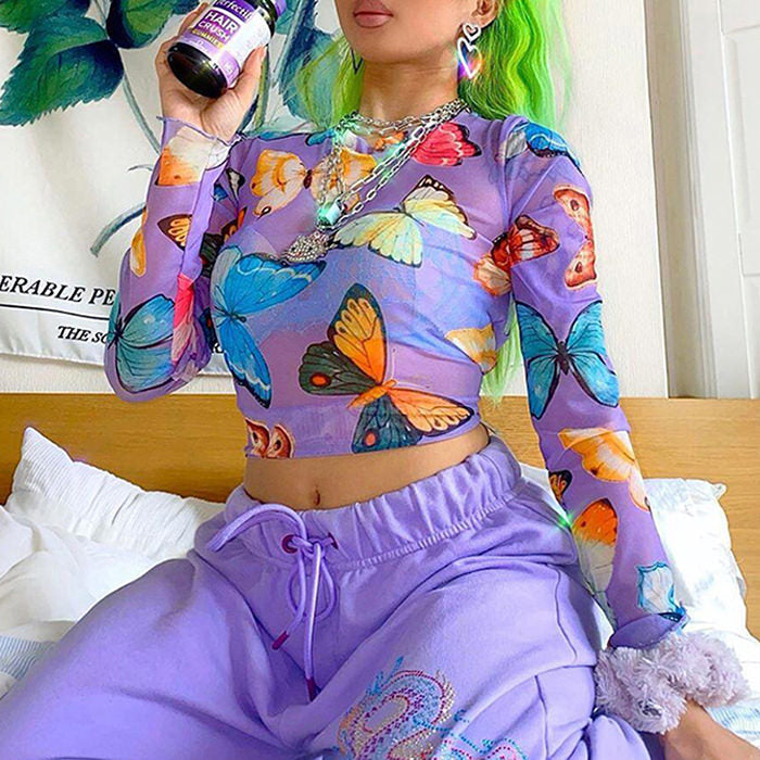 Papillons Mesh Top - Vedlit
