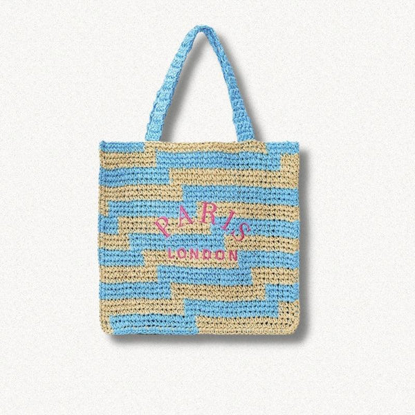 Paris Straw Beach Bag - Vedlit