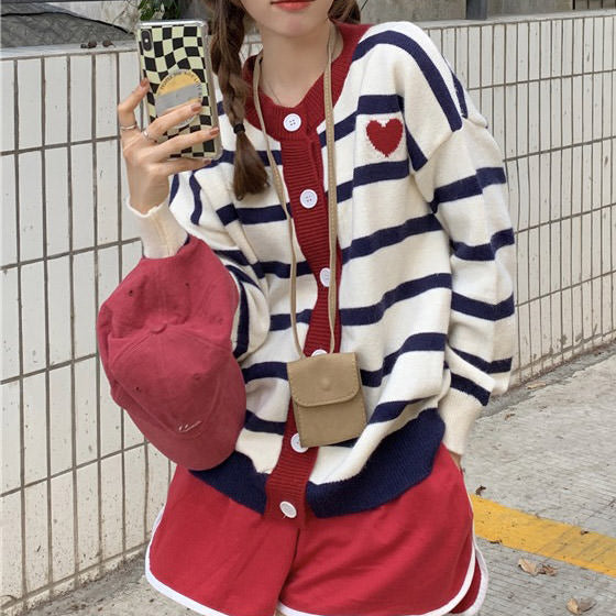 Paris Striped Cardigan - Vedlit