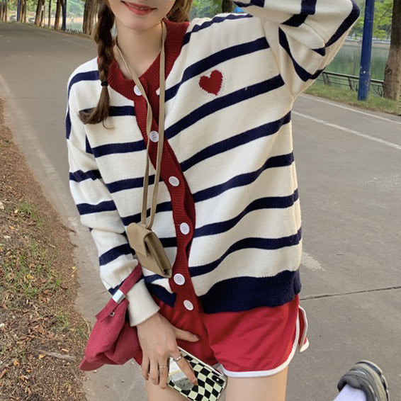 Paris Striped Cardigan - Vedlit