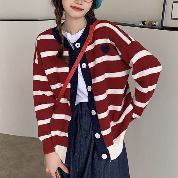 Paris Striped Cardigan - Vedlit