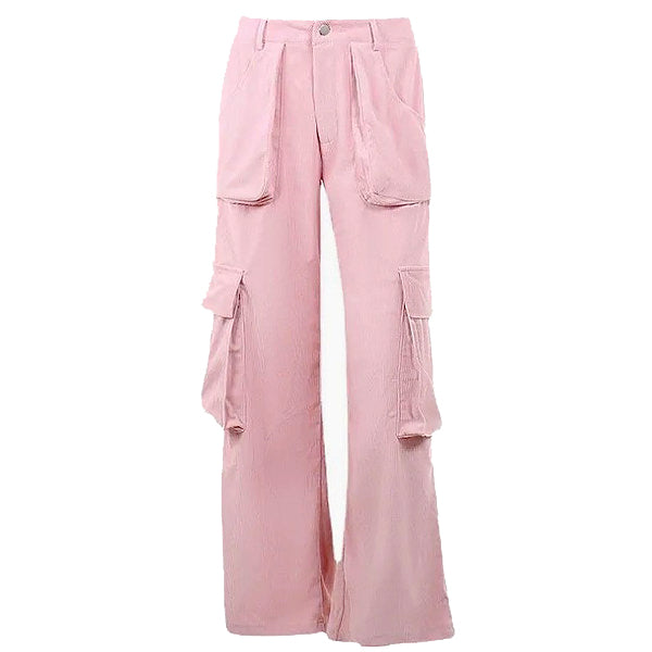 Pastel Pink Cargo Pants - Vedlit