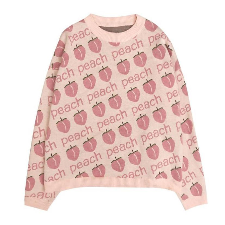 Peach Knit Sweater - Vedlit