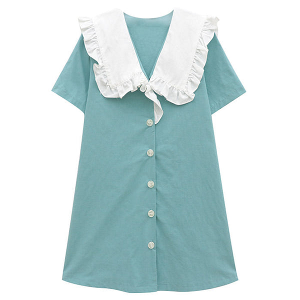 Peter Pan Mini Dress - Vedlit