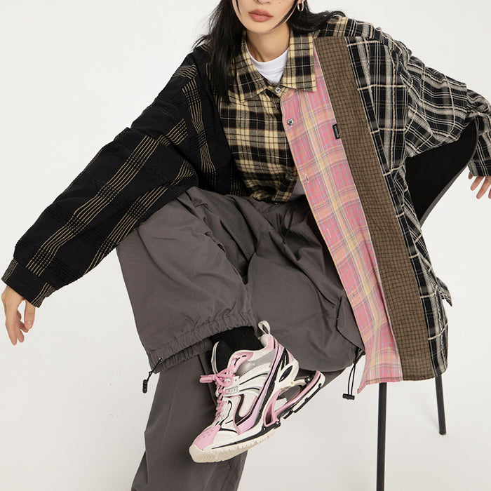 Plaid Oversized Shirt - Vedlit