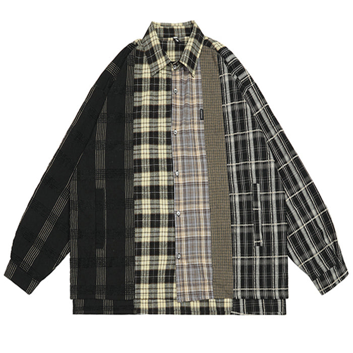 Plaid Oversized Shirt - Vedlit