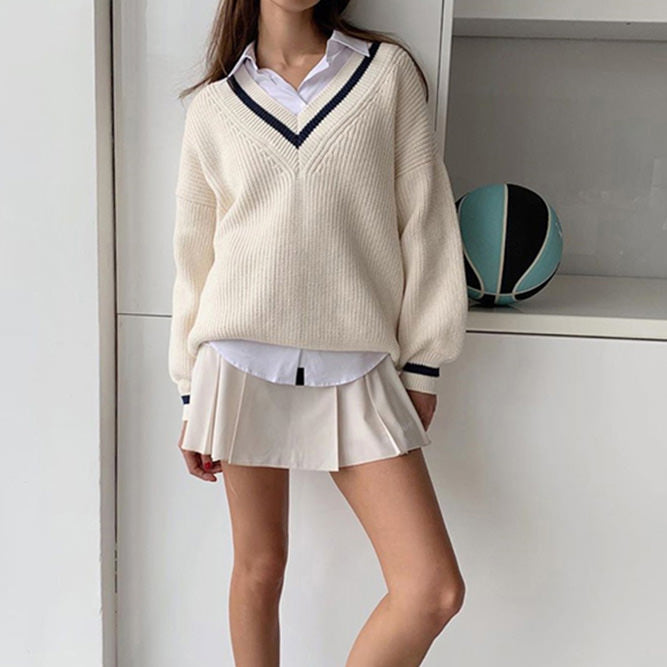 Preppy Knit Jumper - Vedlit