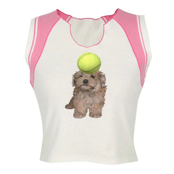 Puppy Y2K Tank Top - Vedlit