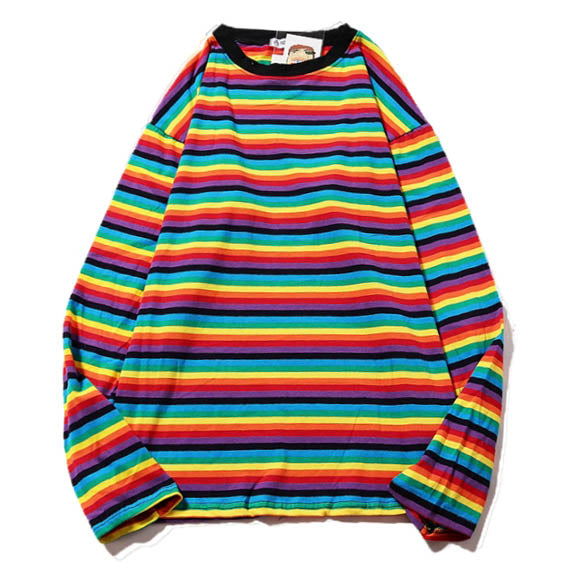 Rainbow Extra Long Sleeve Tee - Vedlit