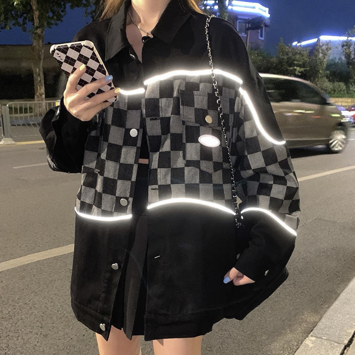 Reflective Checker Jacket - Vedlit
