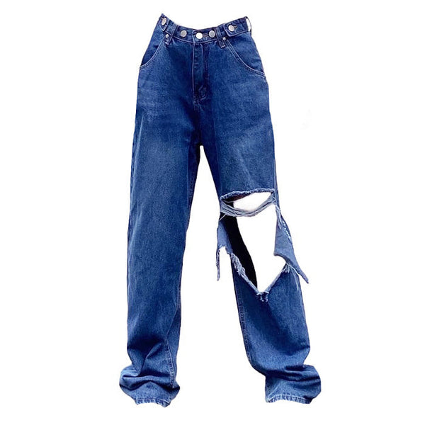 Ripped Baggy Jeans - Vedlit