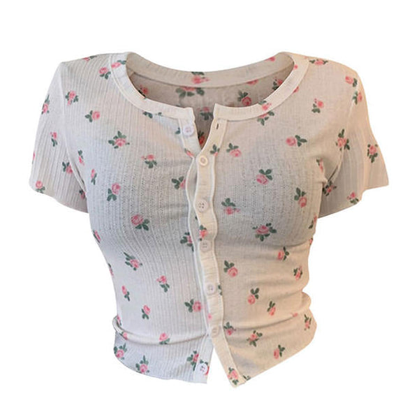 Rose Ribbed Top - Vedlit