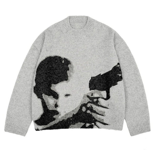 Run She Got the Gun Sweater - Vedlit