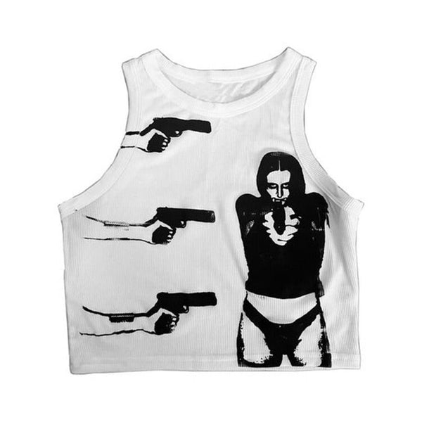 Run She Got the Gun Top - Vedlit
