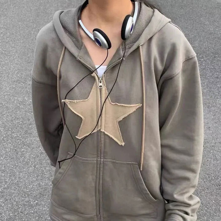 Skater Girl Star Hoodie - Vedlit