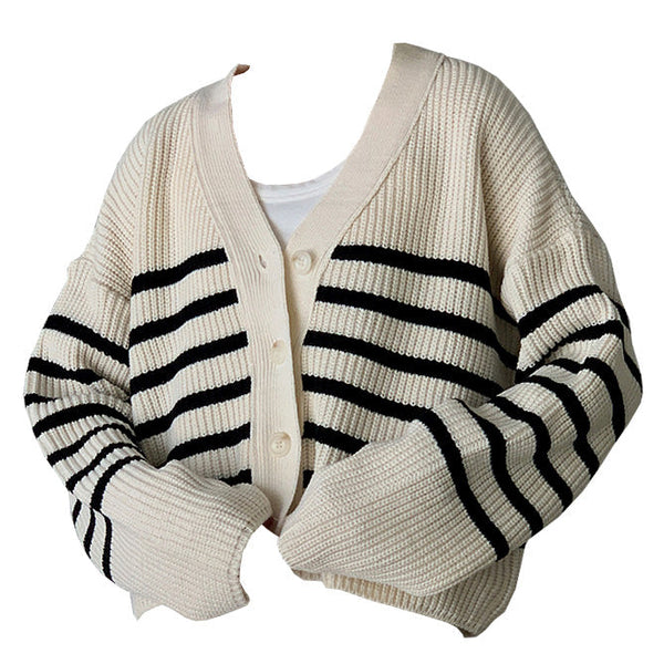 Self Made Striped Cardigan - Vedlit