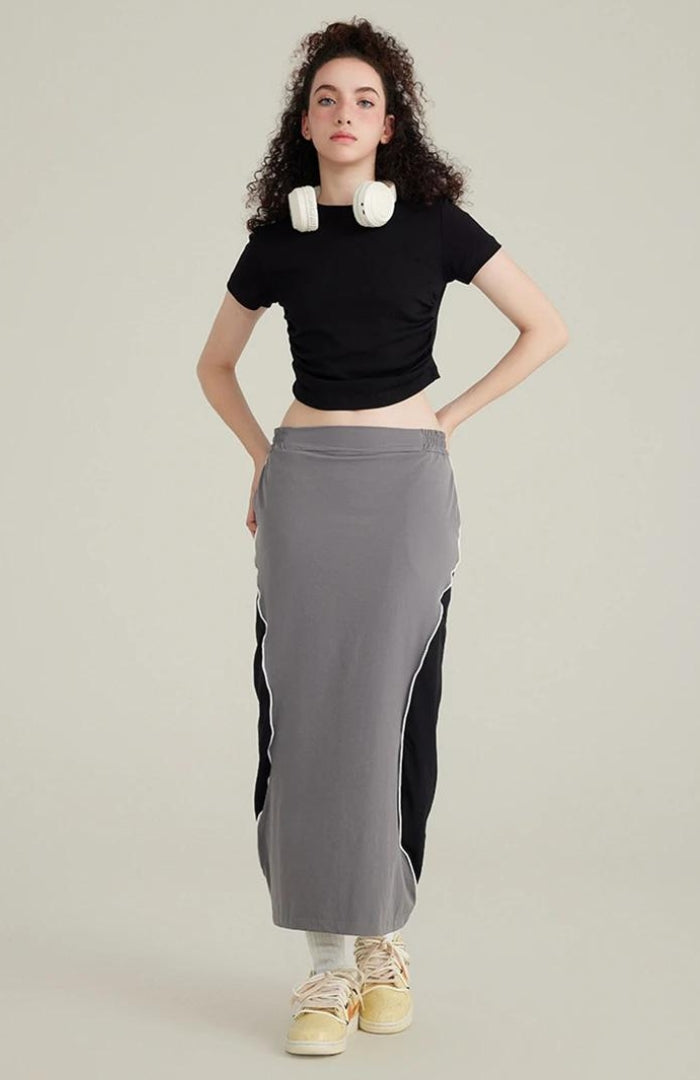 Side Ruched Crop Top - Vedlit