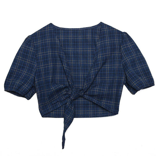 Skippin' School Plaid Top - Vedlit