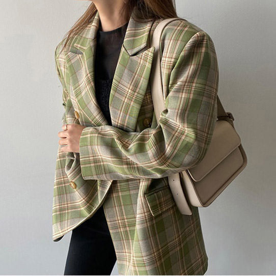 Smarty Pants Plaid Jacket - Vedlit