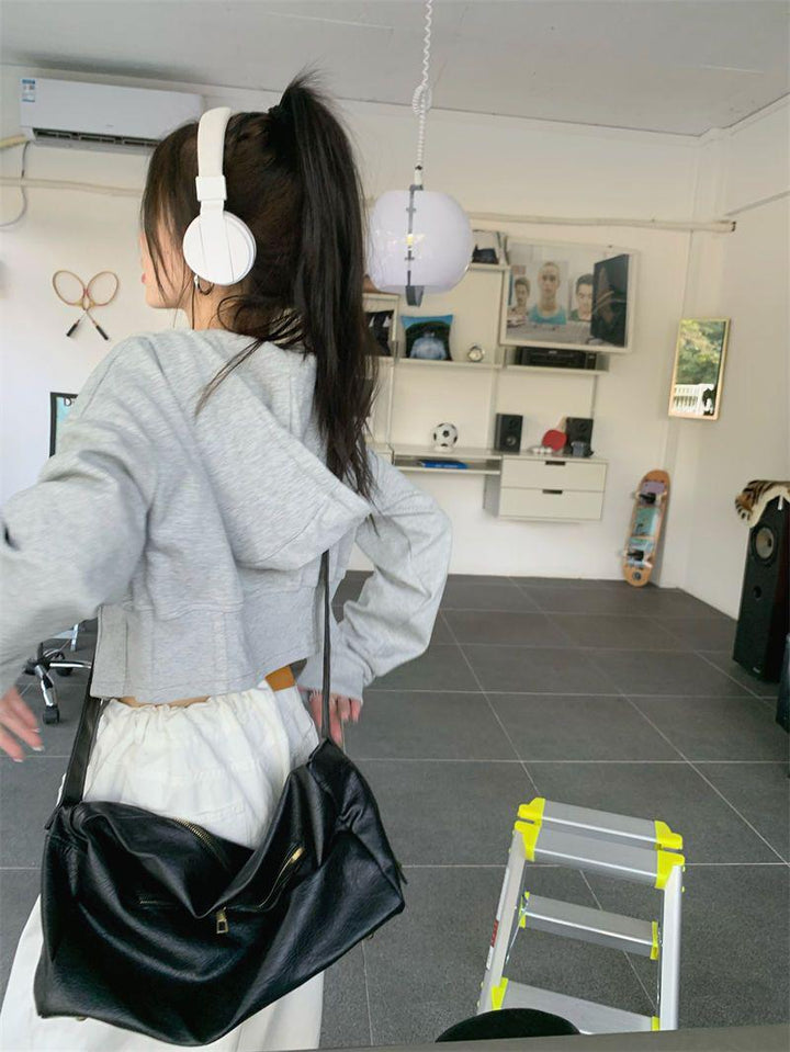 Soft Girl Cropped Hoodie - Vedlit