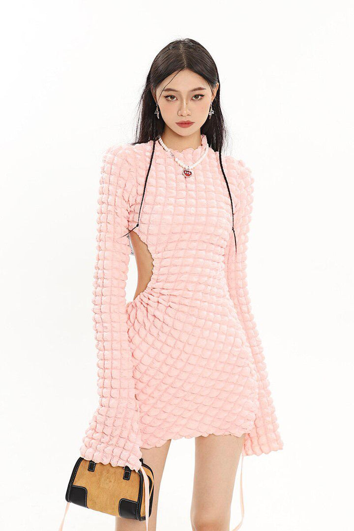 Soft Girl Cut Out Mini Dress - Vedlit