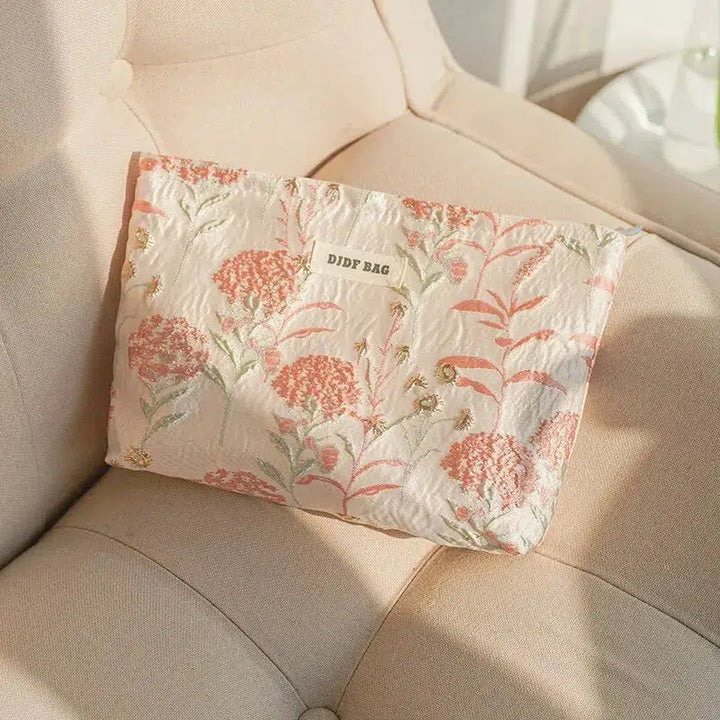 Soft Girl Floral Makeup Bag - Vedlit