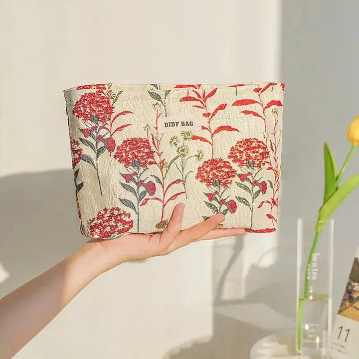 Soft Girl Floral Makeup Bag - Vedlit