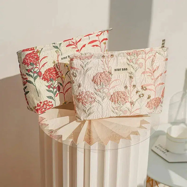 Soft Girl Floral Makeup Bag - Vedlit