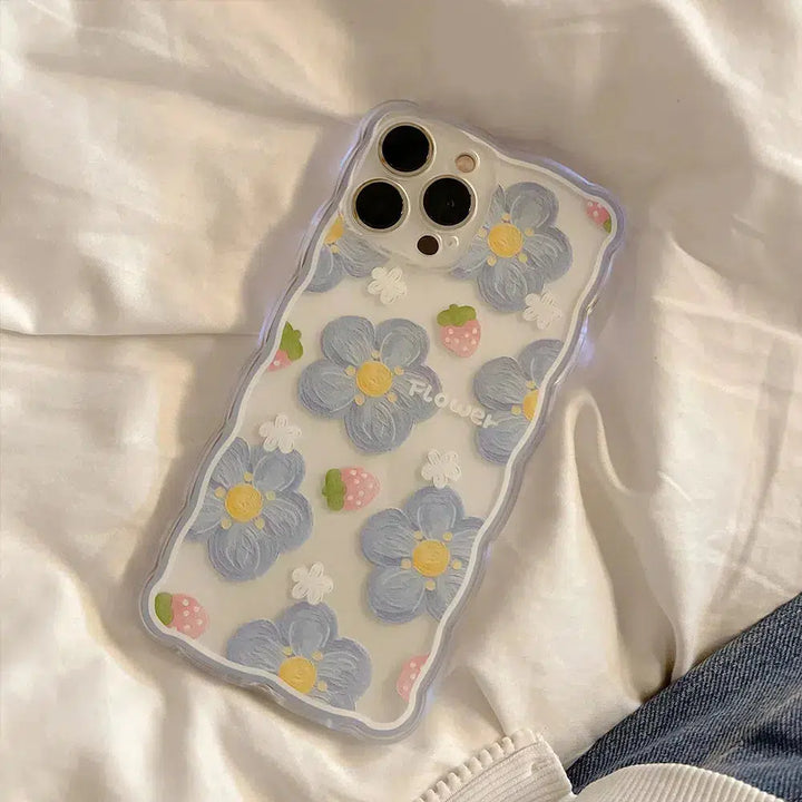 Soft Girl Flowers Clear Phone Case - Vedlit