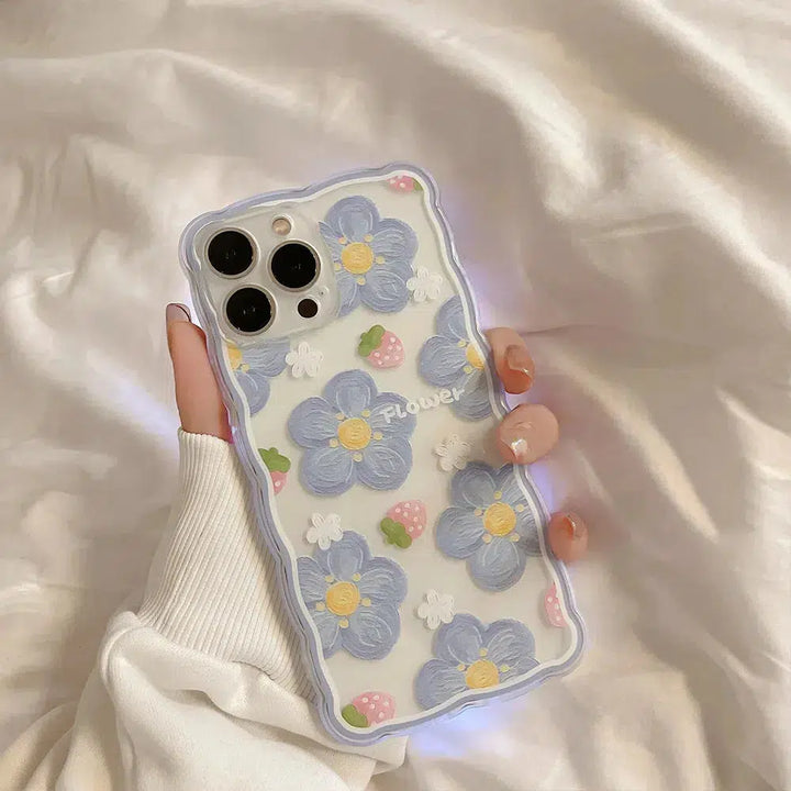 Soft Girl Flowers Clear Phone Case - Vedlit