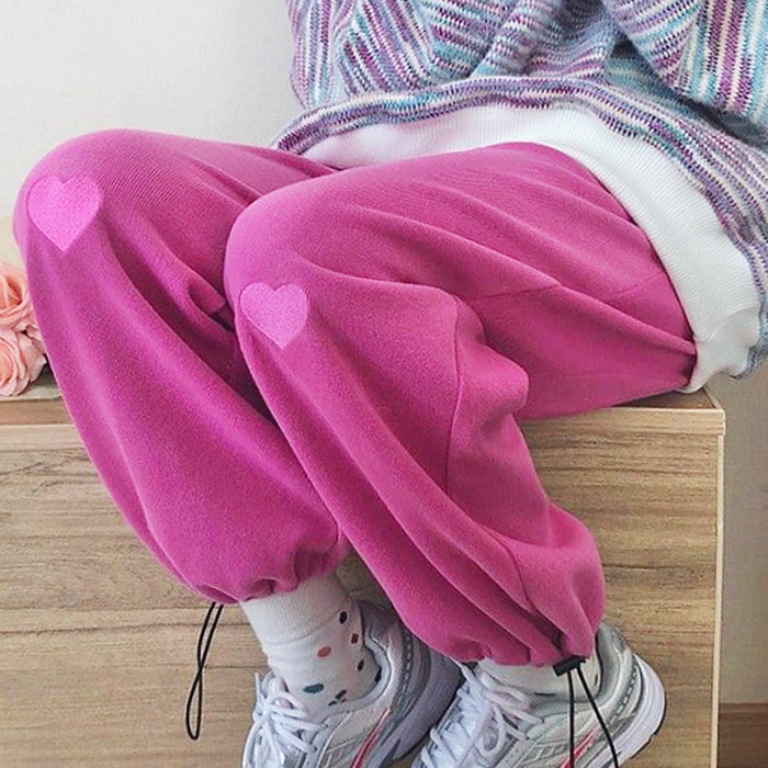 Soft Girl Heart Joggers - Vedlit